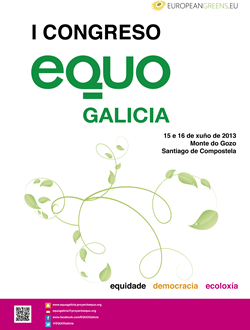 Cartel I Congreso de EQUO Galicia