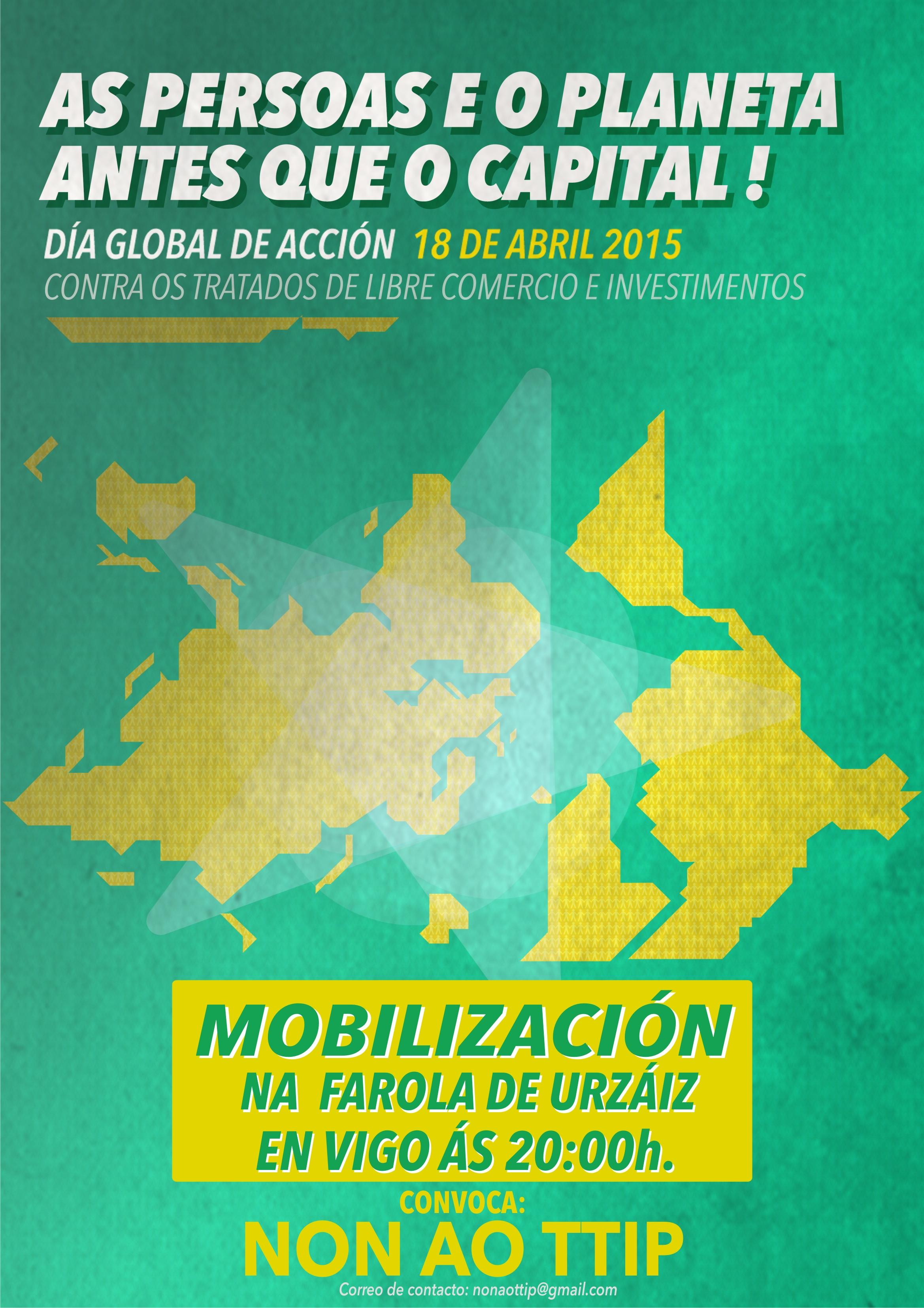 StopTTIP 18 Abril Vigo na Farola ás 20h